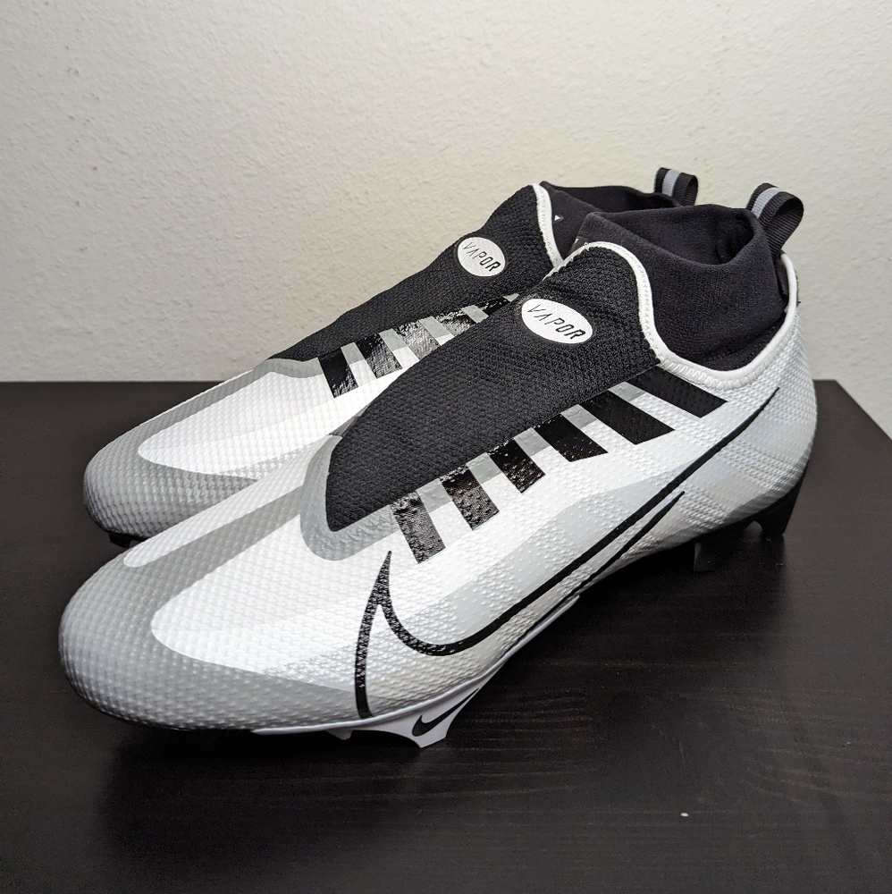 Nike Vapor Edge pro 360 Mens Football NFL Cleats Platinum Black DQ3670-100